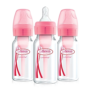 Dr. Brown&#39;s&reg; Options+&trade; 3-Pack 4 oz. Baby Bottles in Pink. View a larger version of this product image.