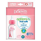 Alternate image 1 for Dr. Brown&#39;s&reg; Options+&trade; 3-Pack 4 oz. Baby Bottles in Pink