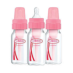 Dr. Brown's® 3-Pack Natural Flow 4 oz. Bottles in Pink