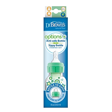 Dr. Brown&#39;s&reg; Options+&trade; 8 oz. Sippy Bottle Starter Kit in Green. View a larger version of this product image.