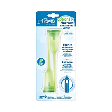 Dr. Brown&#39;s&reg; Natural Flow Narrow Options 8 oz. Bottle Replacement Vent Kit in Green. View a larger version of this product image.