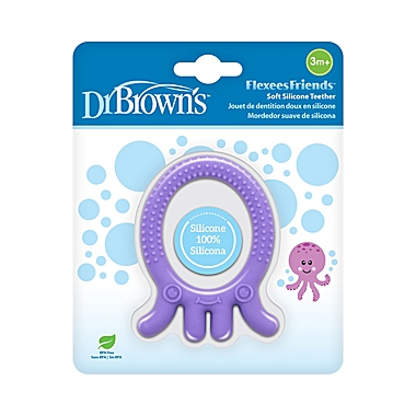 Dr. Brown&#39;s&reg; Flexees Friends&trade; Silicone Teether in Purple. View a larger version of this product image.