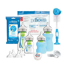 Dr. Brown's Options+™ Wide-Neck Glass Bottle Starter Set in Clear