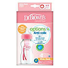 Alternate image 1 for Dr Browns&reg; Options+&trade; 2-Pack 9 oz Wide Neck Baby Bottles in Pink