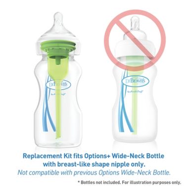 Dr. Brown&#39;s&reg; Options+&trade; Replacement Vent Kit for 9 oz. Wide-Neck Bottles. View a larger version of this product image.