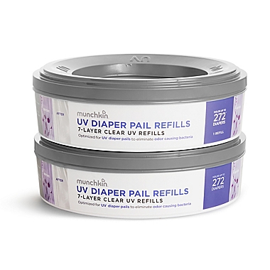 Munchkin&reg; 2-Pack UVC Diaper Pail Ring Refills. View a larger version of this product image.