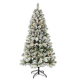 Bee & Willow™ 6-Foot Pre-Lit Flocked Spruce Christmas Tree with Clear Lights