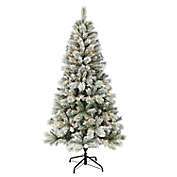 Bee & Willow&trade; 6-Foot Flocked Pine Pre-Lit Christmas Tree with Incandescent Lights