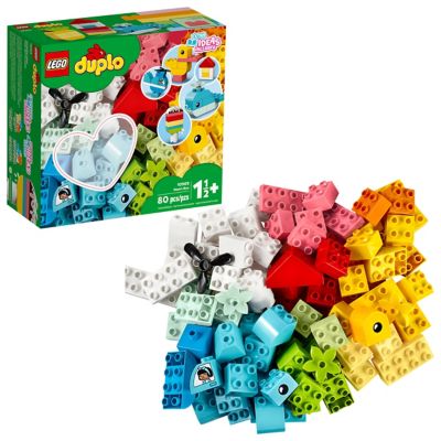 LEGO&reg; DUPLO&reg; 80-Piece Heart Box Brick Playset