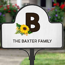 Summertime Sunflowers Personalized Magnetic Garden Sign