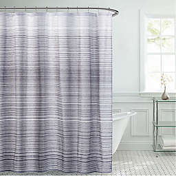 French Connection® 70-Inch x 72-Inch Donatello 13-Piece Shower Curtain Set in Light Grey