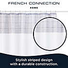 Alternate image 4 for French Connection 72-Inch x 72-Inch Hastings Shower Curtain and Hook Set in White/Navy