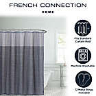 Alternate image 3 for French Connection 72-Inch x 72-Inch Hastings Shower Curtain and Hook Set in Navy