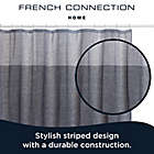 Alternate image 4 for French Connection 72-Inch x 72-Inch Hastings Shower Curtain and Hook Set in Navy
