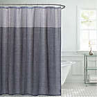 Alternate image 0 for French Connection 72-Inch x 72-Inch Hastings Shower Curtain and Hook Set in Navy