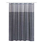 Alternate image 1 for French Connection 72-Inch x 72-Inch Hastings Shower Curtain and Hook Set in Navy