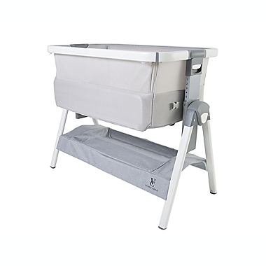 Venice Child&reg; California Dreaming Foldable Bedside Bassinet in Grey. View a larger version of this product image.