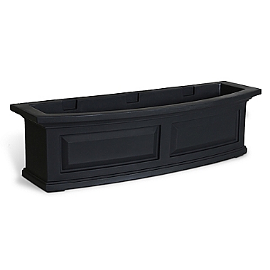 Mayne Nantucket Window Box in Black. View a larger version of this product image.
