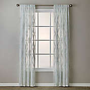 SKL Home Diamond Vine Rod Pocket Light Filtering Window Curtain Panel in White (Single)
