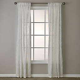 SKL Home Isabella Lace 84-Inch Rod Pocket Window Curtain Panel in White (Single)
