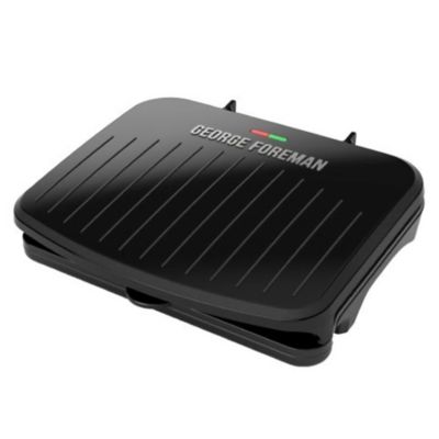 George Foreman&reg; 5-Serving Indoor Grill and Panini Press in Black
