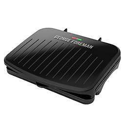 George Foreman® 5-Serving Indoor Grill and Panini Press in Black