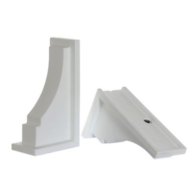 Mayne Fairfield Window Box Decorative Supports in White (Set of 2)