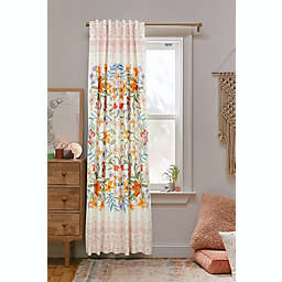 Wild Sage™ Juliana Floral 108-Inch Room Darkening Window Curtain Panel in Ivory (Single)