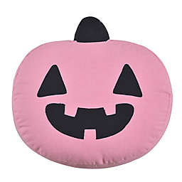 H for Happy™ Jack O' Lantern Novelty Toss Pillow in Pink