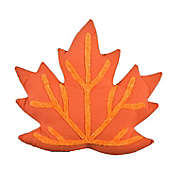 H for Happy&trade; Autumn Leaf Novelty Toss Pillow in Orange