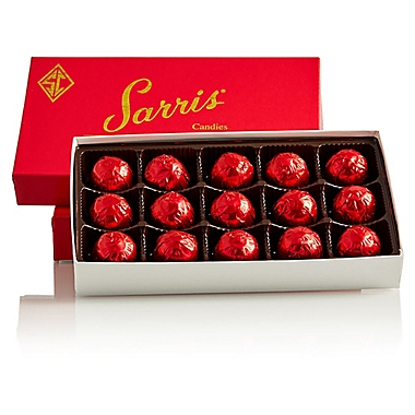 Sarris Candies&reg; 15-Count Milk Chocolate Cordial Liquid Cherries Box. View a larger version of this product image.