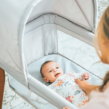 LullaGo&reg; Anywhere LE Portable Bassinet in Serene. View a larger version of this product image.