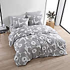 Alternate image 1 for Marimekko&reg; Unikko 3-Piece Reversible King Comforter Set in Grey