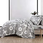 Alternate image 2 for Marimekko&reg; Unikko 3-Piece Reversible King Comforter Set in Grey