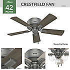 Alternate image 6 for Hunter&reg; Crestfield 42-Inch Ceiling Fan with LED Light
