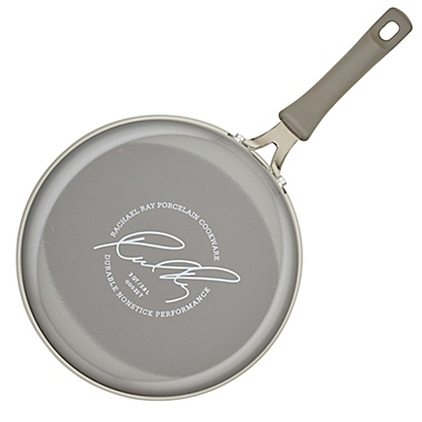 Rachael Ray&reg; Cook + Create Nonstick 3 qt. Aluminum Covered Saute Pan in Grey. View a larger version of this product image.