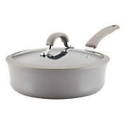 Rachael Ray&reg; Cook + Create Nonstick 3 qt. Aluminum Covered Saute Pan in Grey