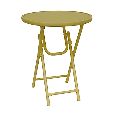 Simply Essential&trade; Folding Outdoor Accent Table in Yellow. View a larger version of this product image.
