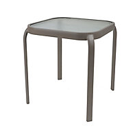 Simply Essential NeverRust Outdoor Aluminum Side Table (Grey)