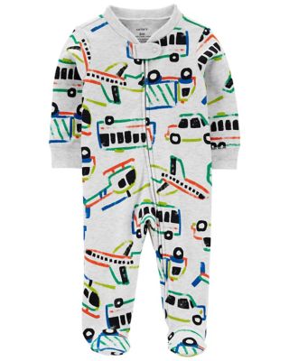 carter&#39;s&reg; Newborn Vehicle 2-Way Zip Footie Pajama in Grey