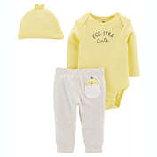 carter&#39;s&reg;  3-Piece Easter Egg Bodysuit, Pant, and Hat Set in Yellow