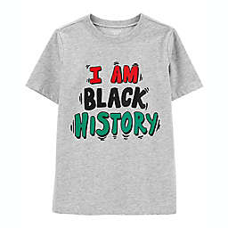 carter's® Black History Month T-Shirt in Grey/Black