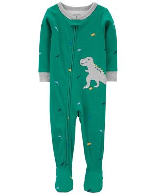 carter&#39;s&reg; Dinosaur Snug Fit Footie Pajama in Green