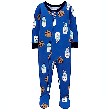 carter&#39;s&reg; Size 2T Cookie Snug Fit Footie Pajama in Blue. View a larger version of this product image.