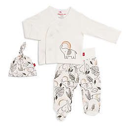 Magnetic Me® by Magnificent Baby Newborn 3-Piece Ellie Go Lucky Pant Set in Cream