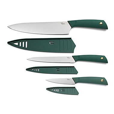 Our Table&trade; Limited Edition 6-Piece Knife Set in Dark Ivy. View a larger version of this product image.