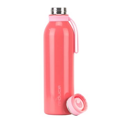 Reduce&reg; Stainless Steel Hydro Pro 28 oz. Water Bottle with Strap in Coral. View a larger version of this product image.