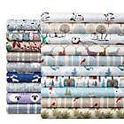 Alternate image 2 for Micro Flannel&reg; SNOWFLAKES GREY Sheet Set