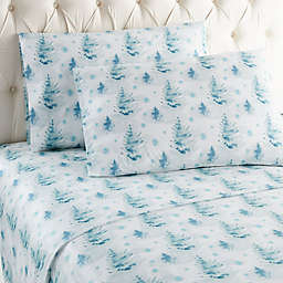 Micro Flannel® WATERCOLOR PINES Sheet Set
