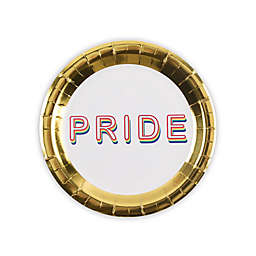 H for Happy™ 18-Count "Pride" Gold Paper Lunch Plates